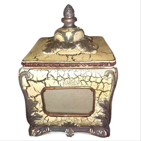 Kirklands Photo Frame Keepsake Trinket Jewlery Box - Picture 2 of 6